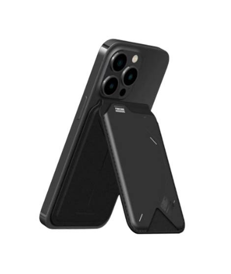 iShopping - Aulumu G02 2 in 1 Magnetic Flip Wallet & Stand Black (ALM-0003)