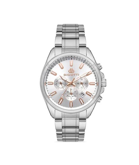 iShopping - Bigotti Stainless Steel Men's Watch Silver (BG.1.10328-1)