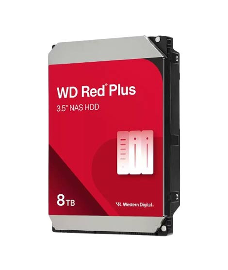 iShopping - Western Digital 8TB WD Red Plus Internal NAS SATA Hard Drive 3.5" (WD80EFPX)