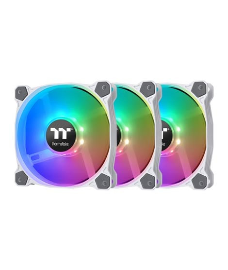 iShopping - Thermaltake Pure 12 ARGB Sync Radiator Fan TT White - Pack Of 3 (CL-F127-PL12SW-A)