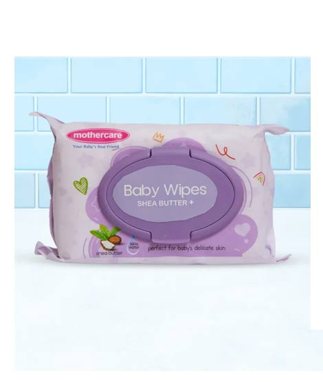 iShopping - Mothercare Shea Butter Baby Wipes Purple - 80 Pcs