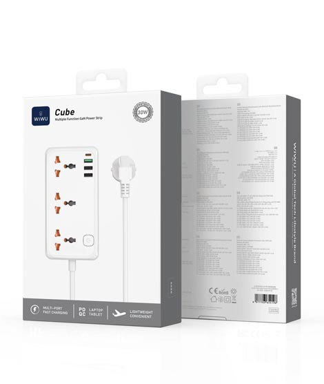 iShopping - Wiwu 30W GaN Power Strip White