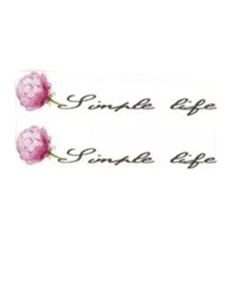 iShopping - Ferozi Traders Red Blossom Flower Temporary Tattoo Sticker