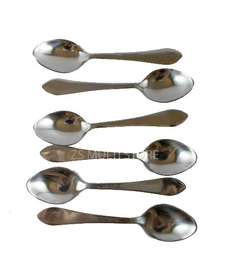 iShopping - ZS Store Classic Tea Spoon Stainless Steel - Pack of 6