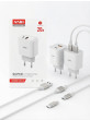 iShopping - H69 Fast PD 20W Dual Port Adapter with Cable