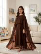 iShopping - Zafeer Kids Cap Shawl Chiffon Maxi For Girls (004)
