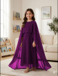 iShopping - Zafeer Kids Cap Shawl Chiffon Maxi For Girls (004)