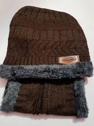 iShopping - SS Mart Winter Cap and Neck For Unisex - Brown