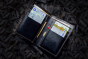 iShopping - Snug Book Shaped Leather Wallet For Men Charcoal (CC-02)