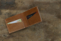 iShopping - Snug Sharp Edge Tanned Leather Wallet For Men Canary