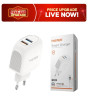 iShopping - Faster 2.4A Fast Charging Android Charger White (V200)