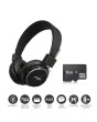 iShopping - NIA Q8 Bluetooth Stereo Headset Fold-Able Black