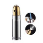 iShopping - Shop Zone Bullet Shape Refillable Cigarette Lighter Silver