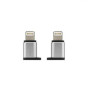iShopping - Muzamil Store Remax Micro USB To Lighting Apple IOS Charging - Silver