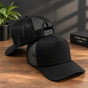 iShopping - Premium Black Mesh Trucker Cap For Men