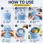 iShopping - Portable Silicone Folding Cup 325ml -(Random Color)