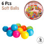 iShopping - Alsimba Soft Plastic Tent Balls Set for Play House Tent and Swimming Pool (6-Balls-Set)