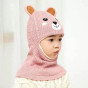 iShopping - SS Mart Winter Children Hat Plus Fleece Kids Wool Caps - Pink