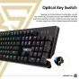 iShopping - Gamdias Hermes Optical Mechanical Gaming Keyboard Blue Key Switch (P2A RGB)