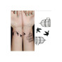 iShopping - Muzamil Store Classic Black Bird Cage Temporary Tattoo