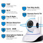 iShopping - Muzamil Store Dual Antenna 1080P WiFi IP Camera White (V380)