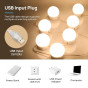 iShopping - Led Vanity Mirror Lights with 10 Dimmable Bulbs 3 Color Modes