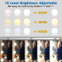 iShopping - Led Vanity Mirror Lights with 10 Dimmable Bulbs 3 Color Modes