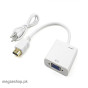 iShopping - Muzamil Store Hdmi To Vga Converter With Sound - White