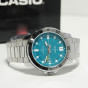 iShopping - Casio Dial Stainless Steel Watch Turquoise Blue - (MTP-VD01D-3E2)