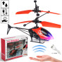 iShopping - Alsimba Hand‑Induction Flying Helicopter - Red LED 8 Inch Toy (AS‑0017)