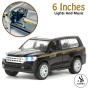 iShopping - Alsimba Toyota Land Cruiser V8 Front Doors Open and Lights and Music Black (AS-0086)