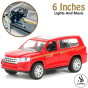 iShopping - Alsimba Toyota Land Cruiser V8 Front Doors Open and Lights and Music Red (AS-0087)