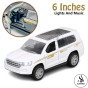 iShopping - Alsimba Toyota Land Cruiser V8 Front Doors Open and Lights and Music White (AS-0088)