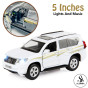 iShopping - Alsimba Toyota Land Cruiser Prado Front Doors Open With Lights and Music White (AS-0089)