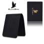iShopping - Blackbird Leathers Handmade Bifold Leather Wallet For Men Black