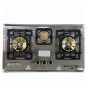 iShopping - Black Stone Gas Hob Brass Burner BS-822-NG
