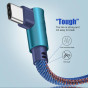 iShopping - Voxlink Fast Charging USB Type C Cable Denim Blue 1m