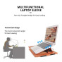 iShopping - Leather Laptop Sleeve Bag with Stand (11-12inch)