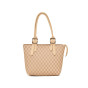 iShopping - HBH Classic Checkered Tote Beige