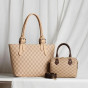 iShopping - HBH Classic Checkereds Beige Handbag & Duffle Sling Bag Combo