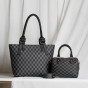 iShopping - HBH Classic Checkereds Black Handbag & Duffle Sling Bag Combo