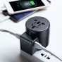 iShopping - Baseus Rotation Type Adapter Universal Charger Black (ACCHZ-01)