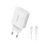 iShopping - Oraimo Power Cube 20W Fast Charger With Type-C To Lightning Cable White (OCW-E106S+CL55)
