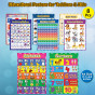 iShopping - Artisticvalley Educational Preschool Poster Learning Charts - Pack of 8