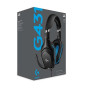 iShopping - Logitech G431 7.1 Surround Sound Gaming Headset (981-000774)