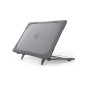 iShopping - Muzamil Store MacBook Pro M1 Hard Shell Case With Fold Kickstand-Grey