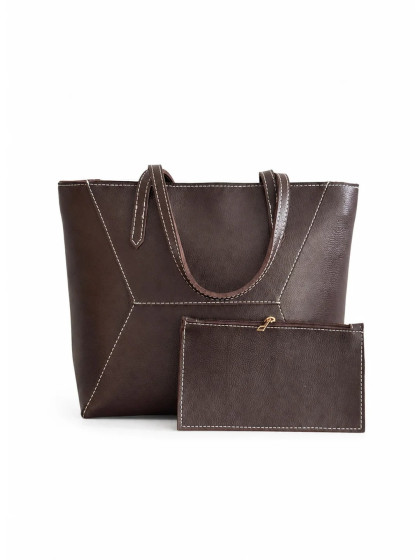iShopping - HBH Api's Tote Dark Brown (with mini-wallet)