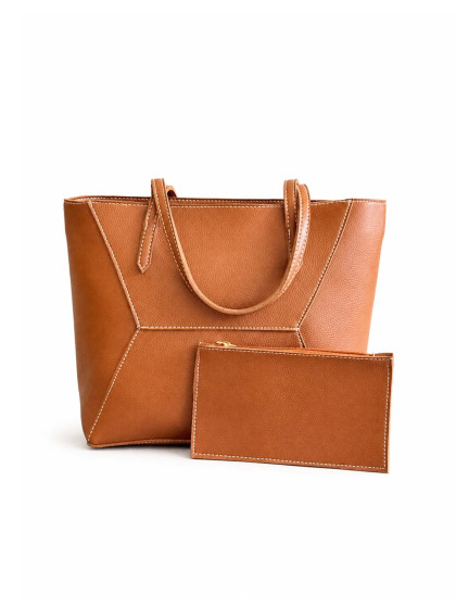 iShopping - HBH Api's Tote Mustard with mini-wallet)