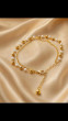 iShopping - House Of Nar Aurelia Pearl Chain White & Gold Pazeb