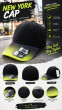 iShopping - New York Premium Casual Cap for Men - Black and Green